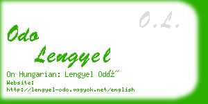 odo lengyel business card